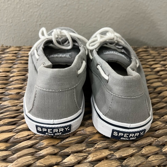 Sperry Gray Boat Shoes with Moc-Toe Stitching Men’s size 9 EUC! - Picture 4 of 7